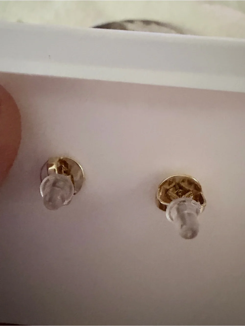 Tory Burch Gold-Tone Earrings with Navy Heart Drops